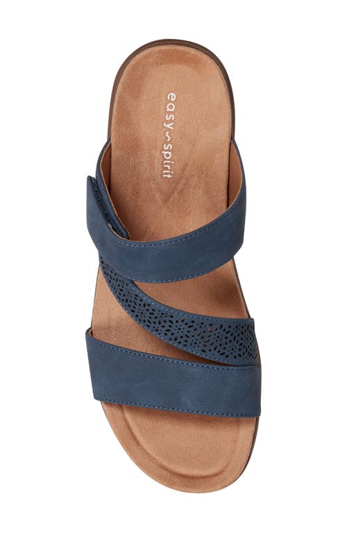 Easy Spirit West Slide Sandal In Medium Blue