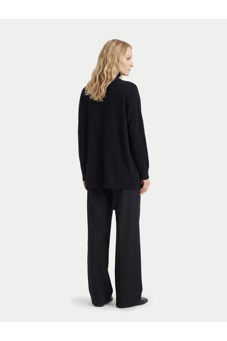 Cashmere Open-Front Cardigan, Alternate, color, black