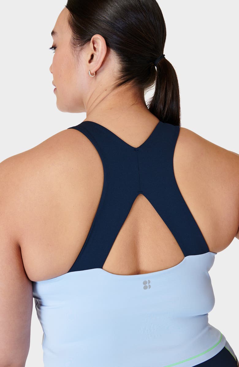 Sweaty Betty Power Racerback Tank, Alternate, color, Breeze Blu