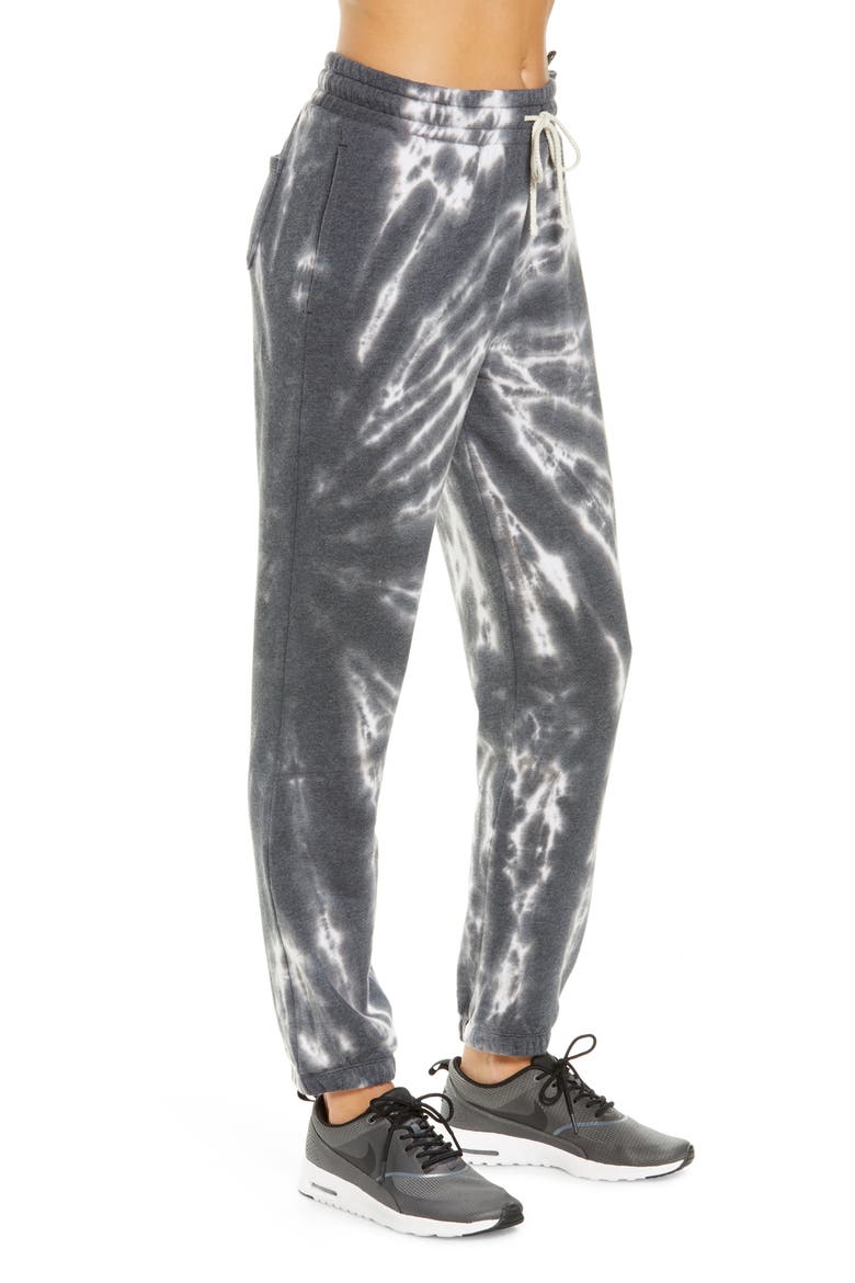 Tie Dye Joggers, Alternate, color, BLACK