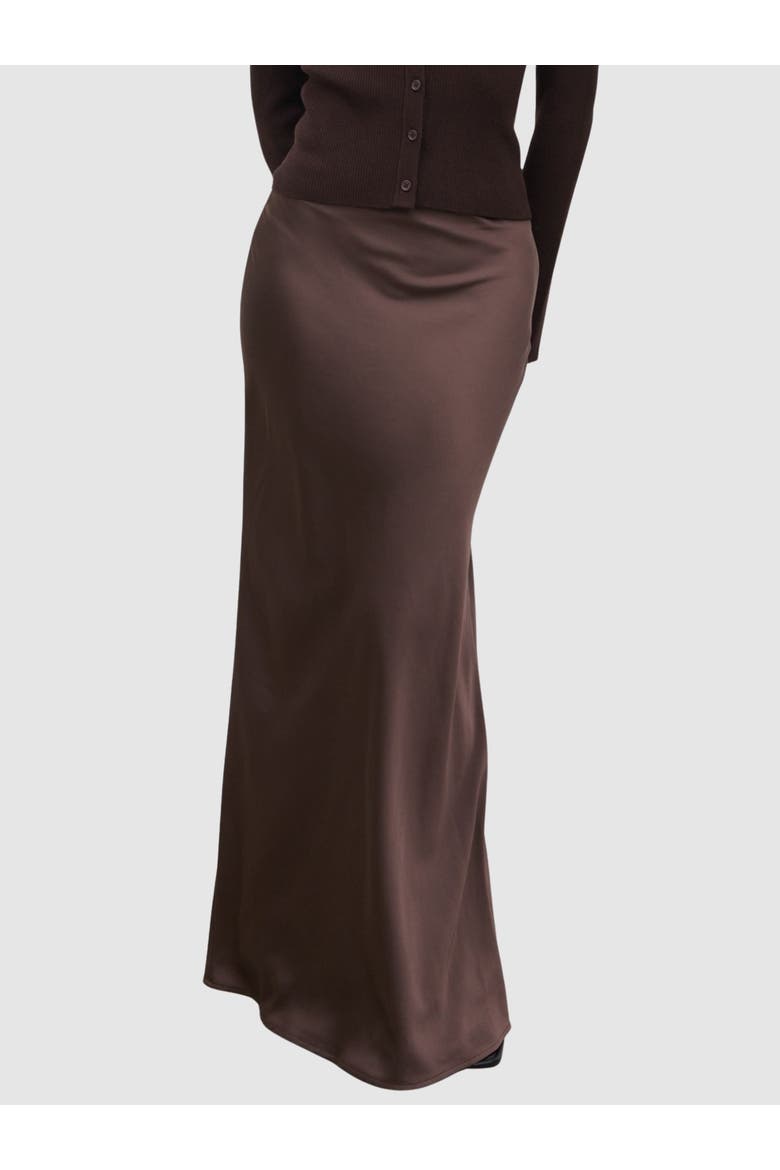 Breya Maxi Skirt, Main, color, Brown