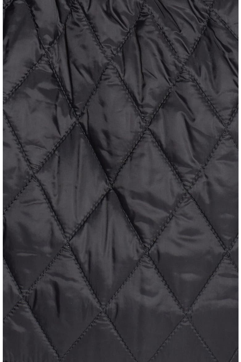 'Starkford' Belted Quilted Jacket, Alternate, color, BLACK