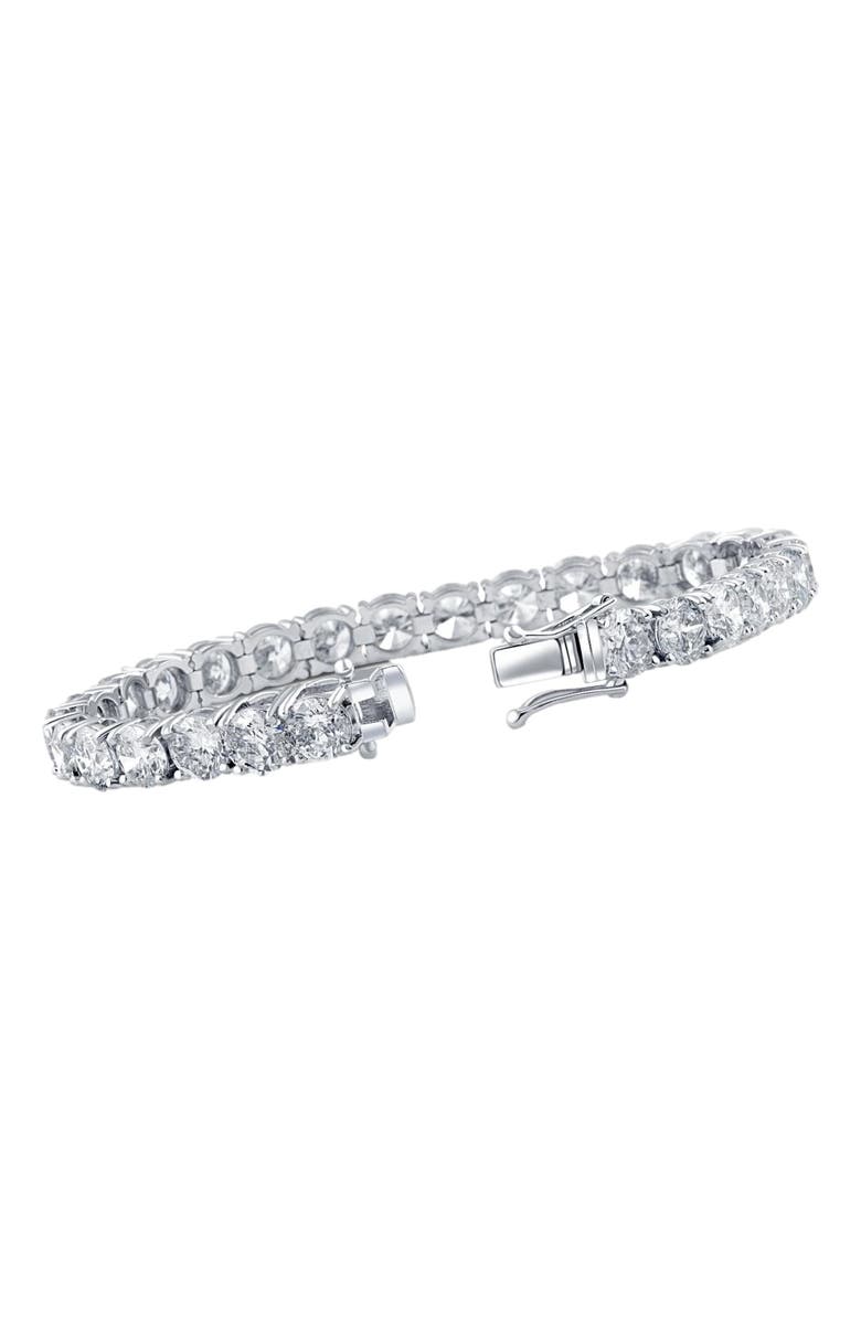 Bliss Diamond 26.94Ct TW Round Diamond 7" Tennis Bracelet 14k Gold Lab Grown, Alternate, color, 