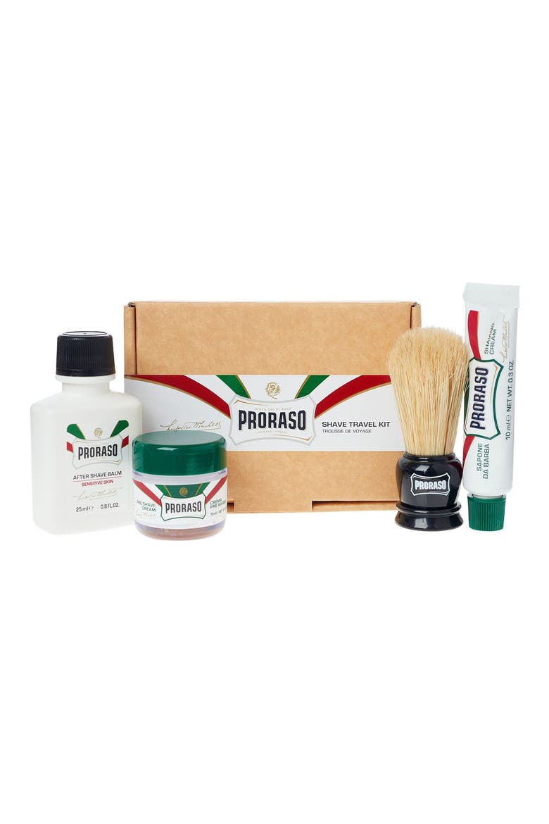 C.O. Bigelow® Proraso Shave Travel Kit (Limited Edition), Main, color, NO COLOR