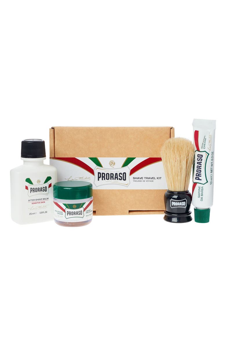 C.O. Bigelow <sup>®</sup> Proraso Shave Travel Kit, Main, color, 