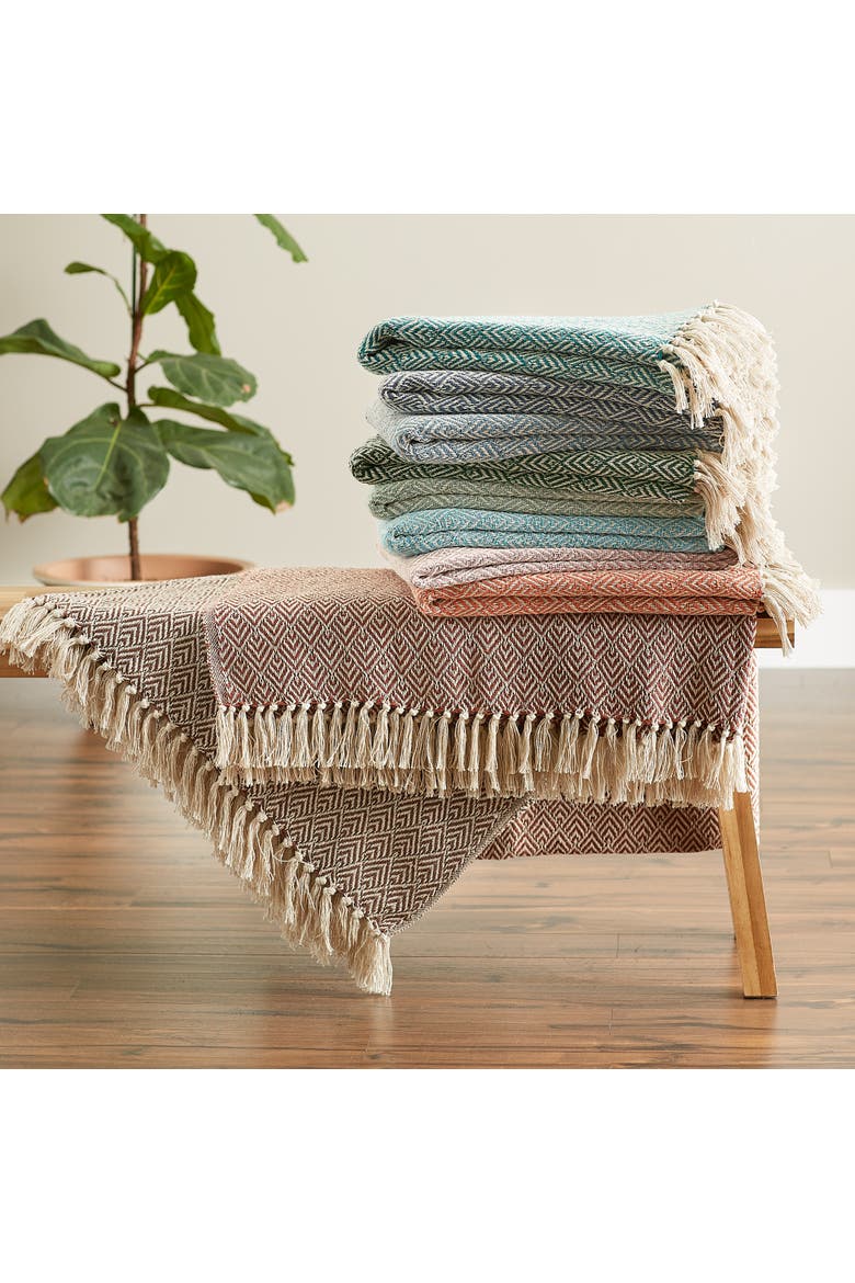 Jadeite Diamond Throw Blanket, Alternate, color, Jadeite