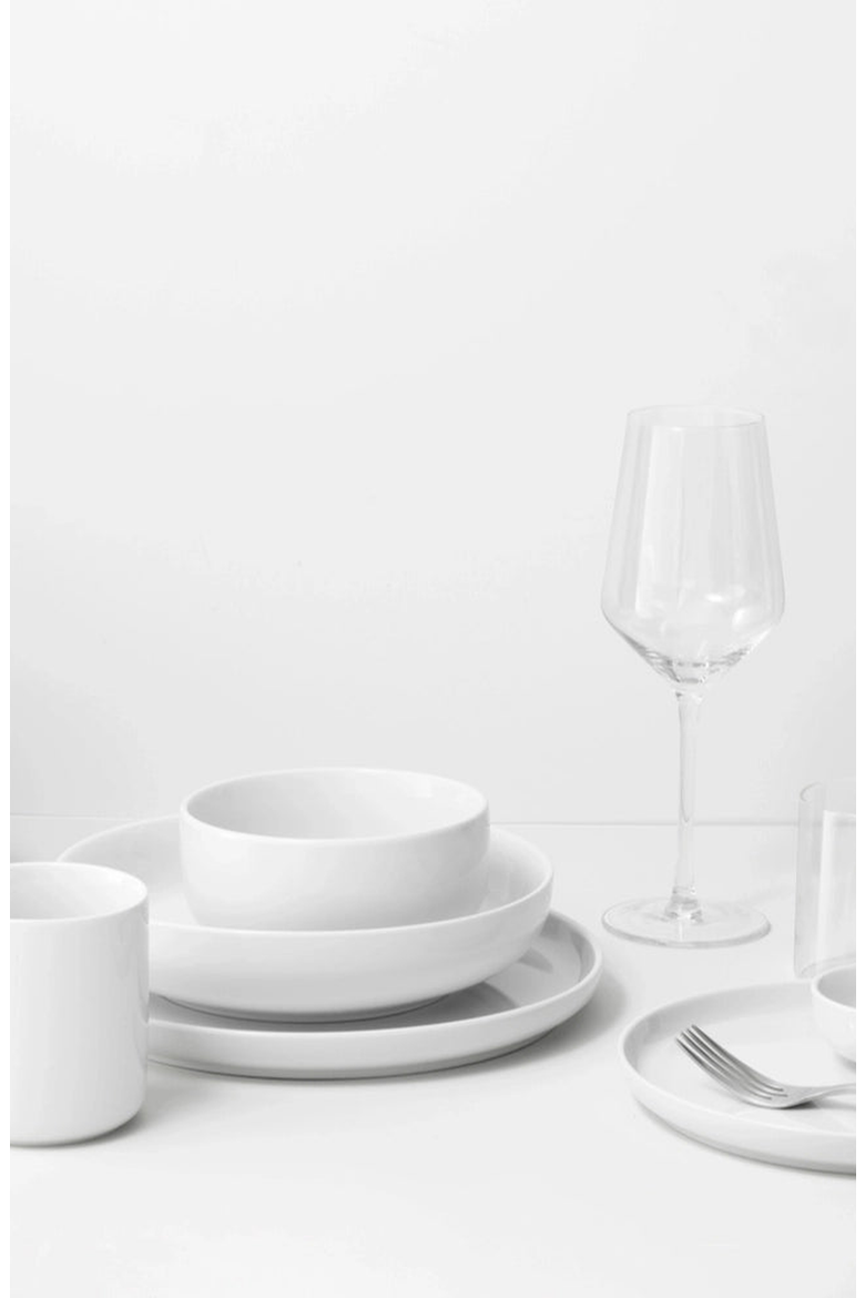 Ceramic Cereal Bowls, Alternate, color, White