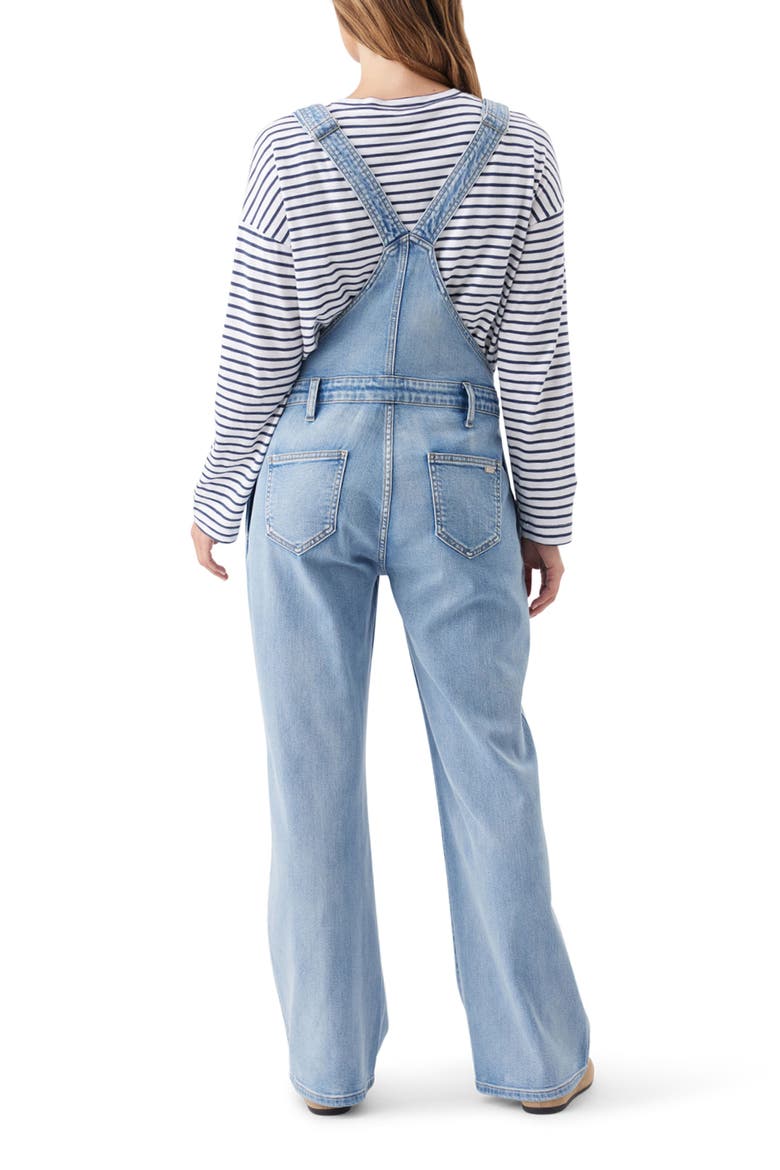Parker Wide Leg Maternity Denim Overall, Alternate, color, Vintage Wash
