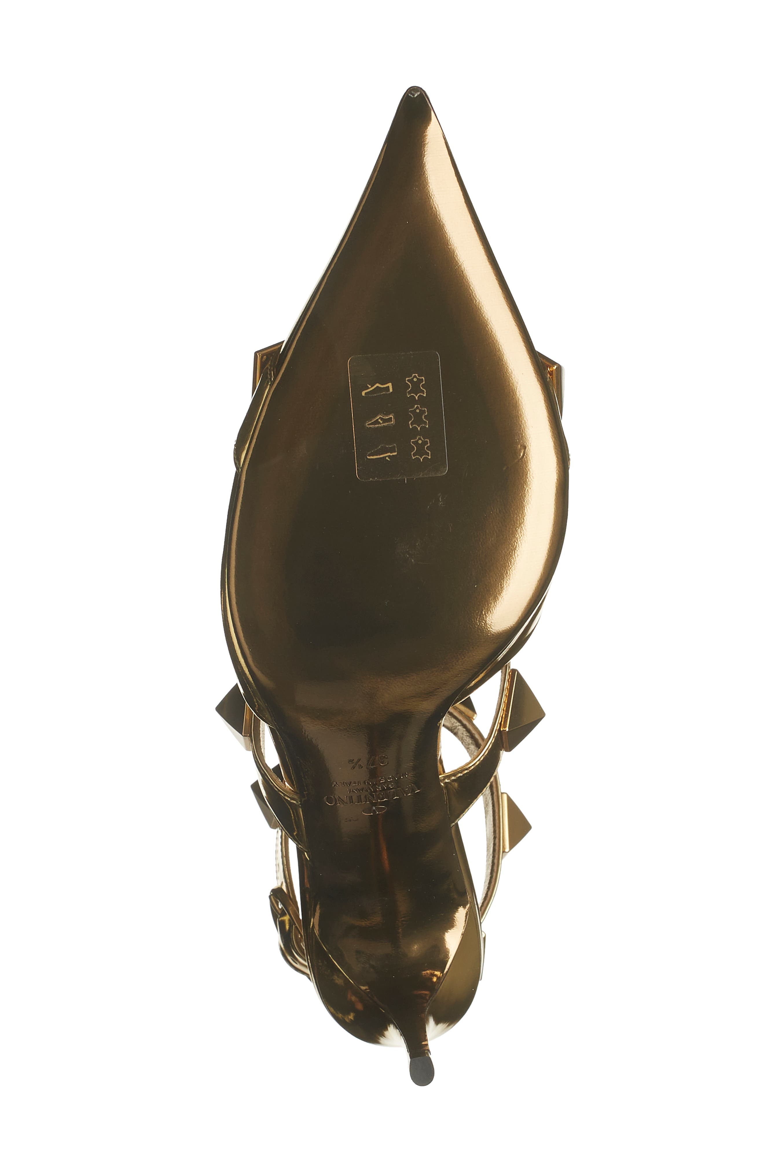 Valentino Garavani Rockstud Strappy Pointed Toe Pump, Alternate, color, 