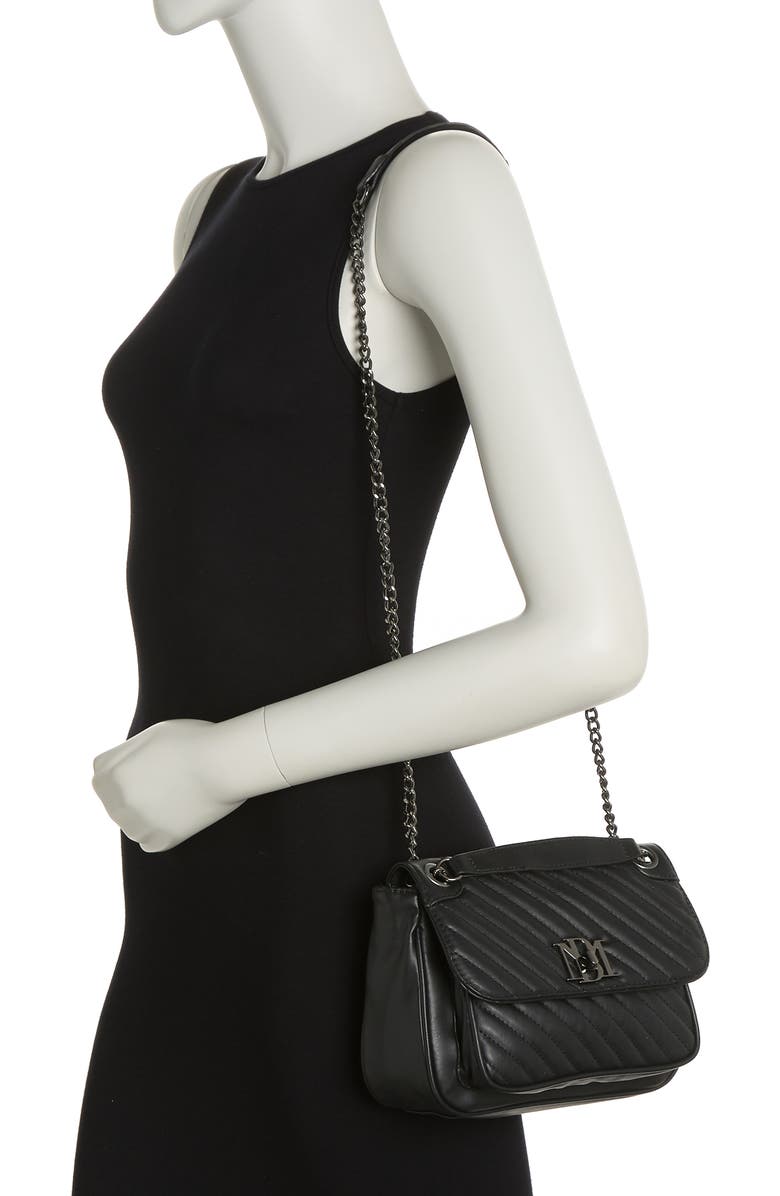 Badgley Mischka Collection Quilted Flap Crossbody Bag, Alternate, color,