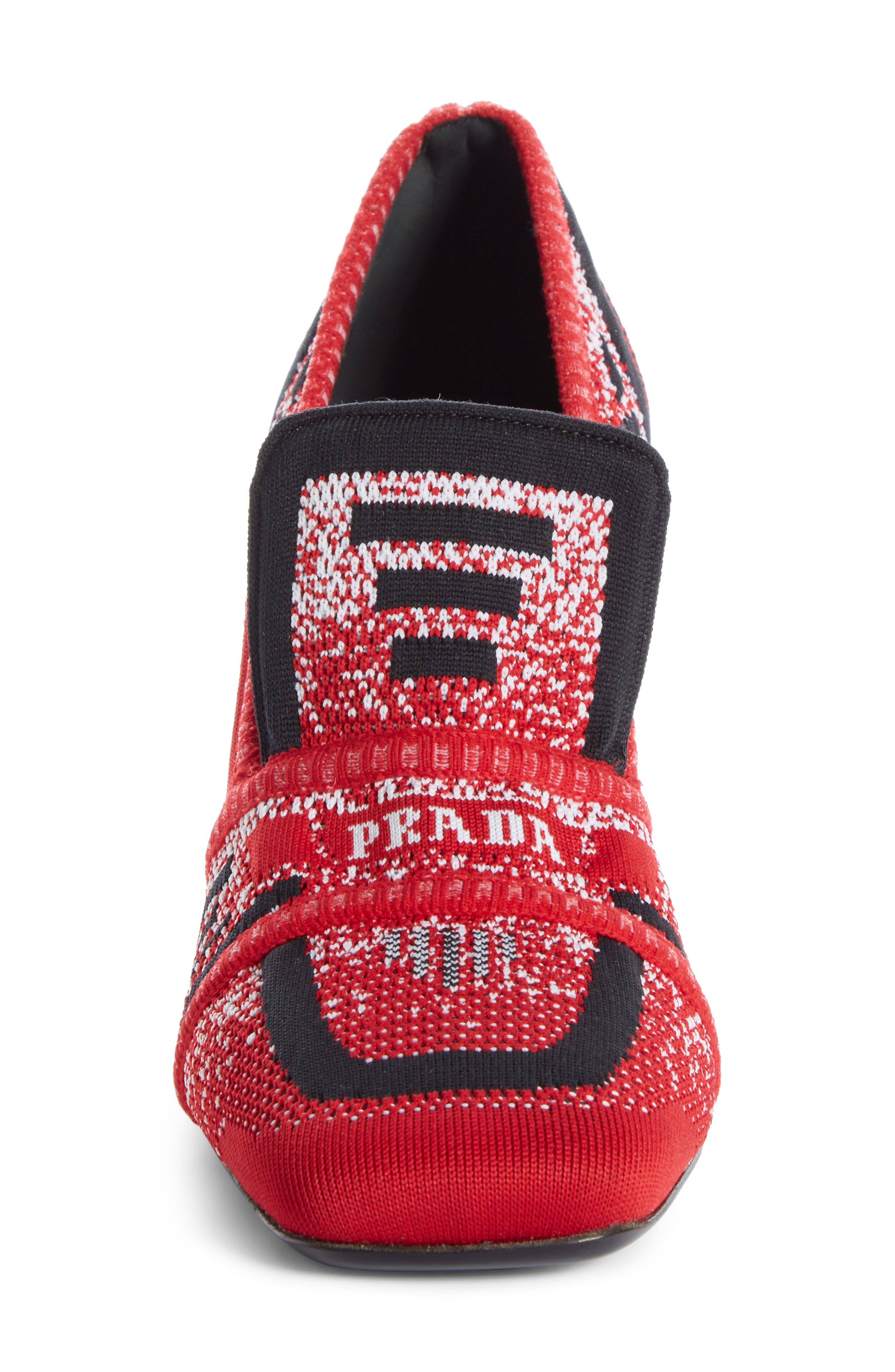 Prada Knit Loafer Pump, Alternate, color, 