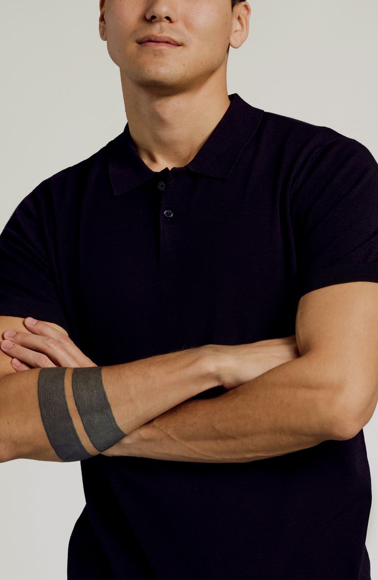 True Classic Sweater Polo, Alternate, color, Black