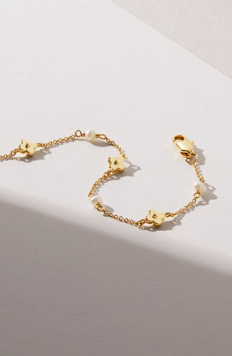 Ana Luisa Flower Bracelet - Hannah Bracelet, Alternate, color, Gold