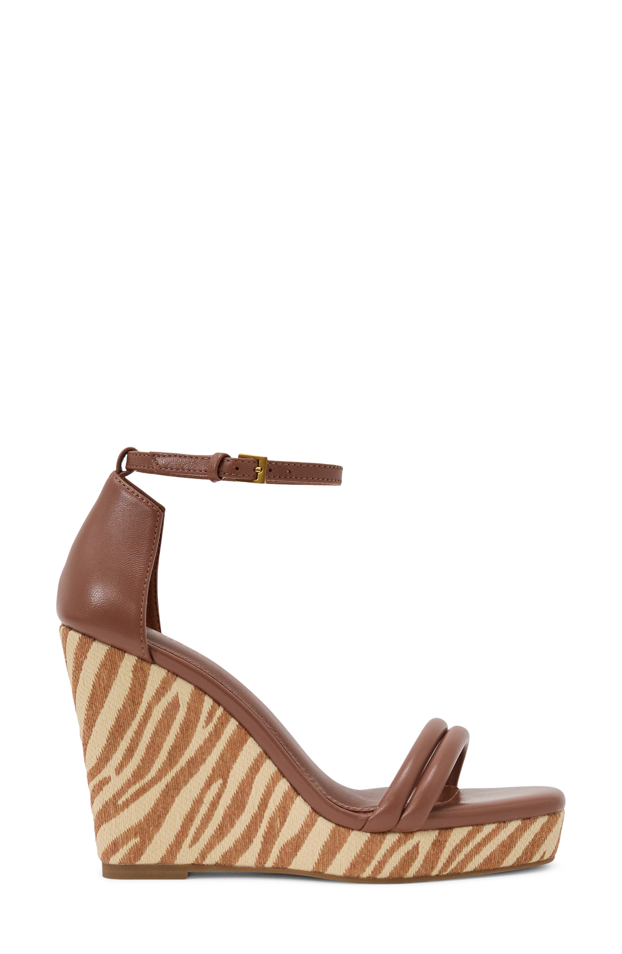 Hazel Leather Wedge Sandal, Alternate, color, NATURAL