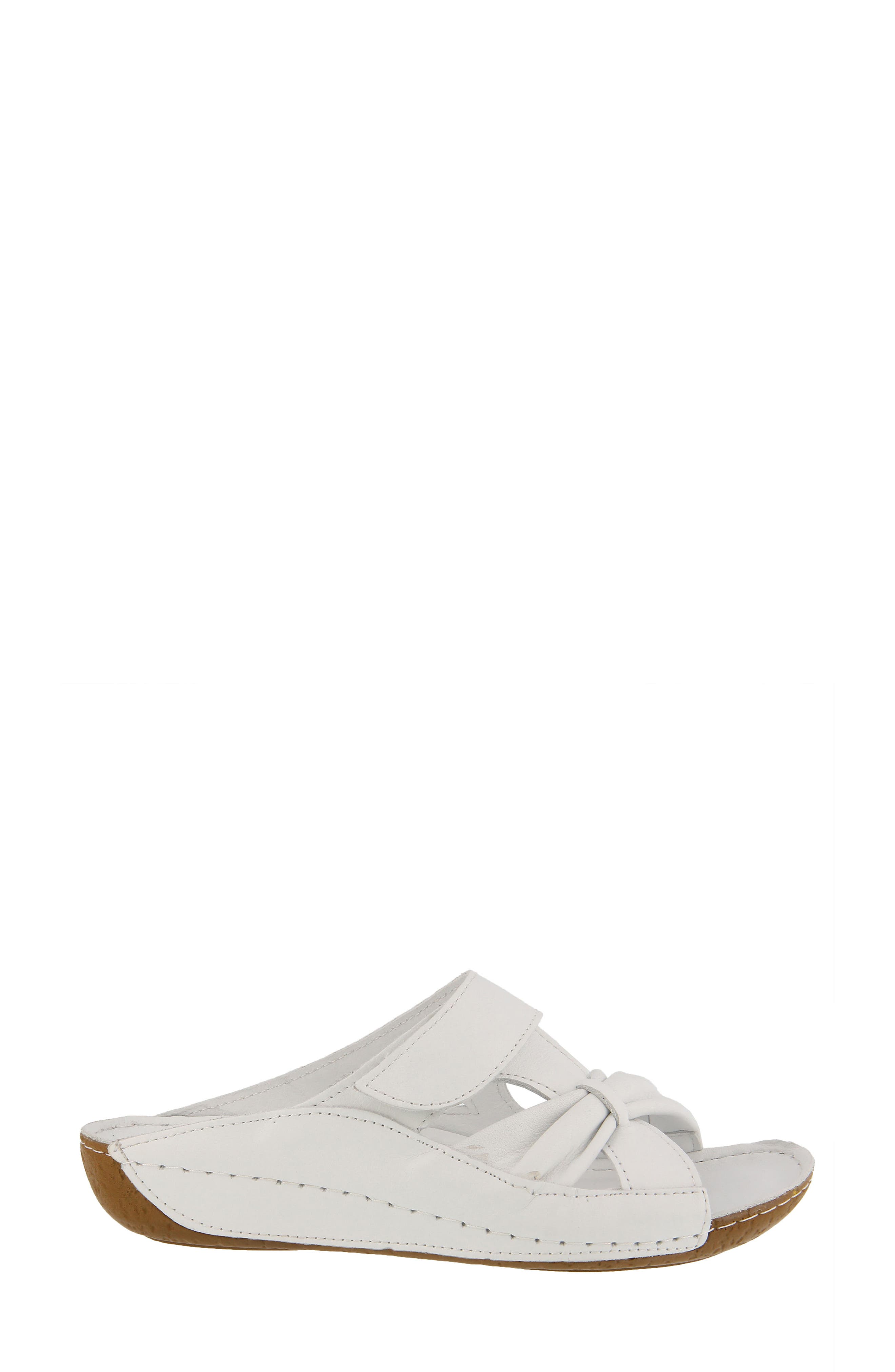 Spring Step Gretta Sandal, Alternate, color, White Leather