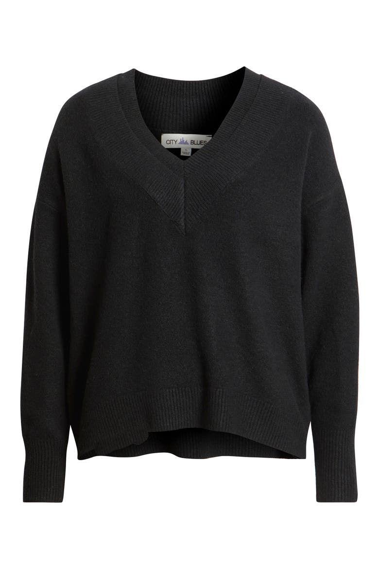 Cite' Long Sleeve Sweater, Alternate, color, BLACK