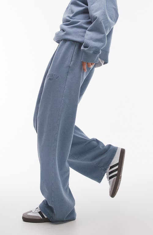 TOPSHOP TOPSHOP ST. GERMAIN STRAIGHT LEG COTTON SWEATPANTS 