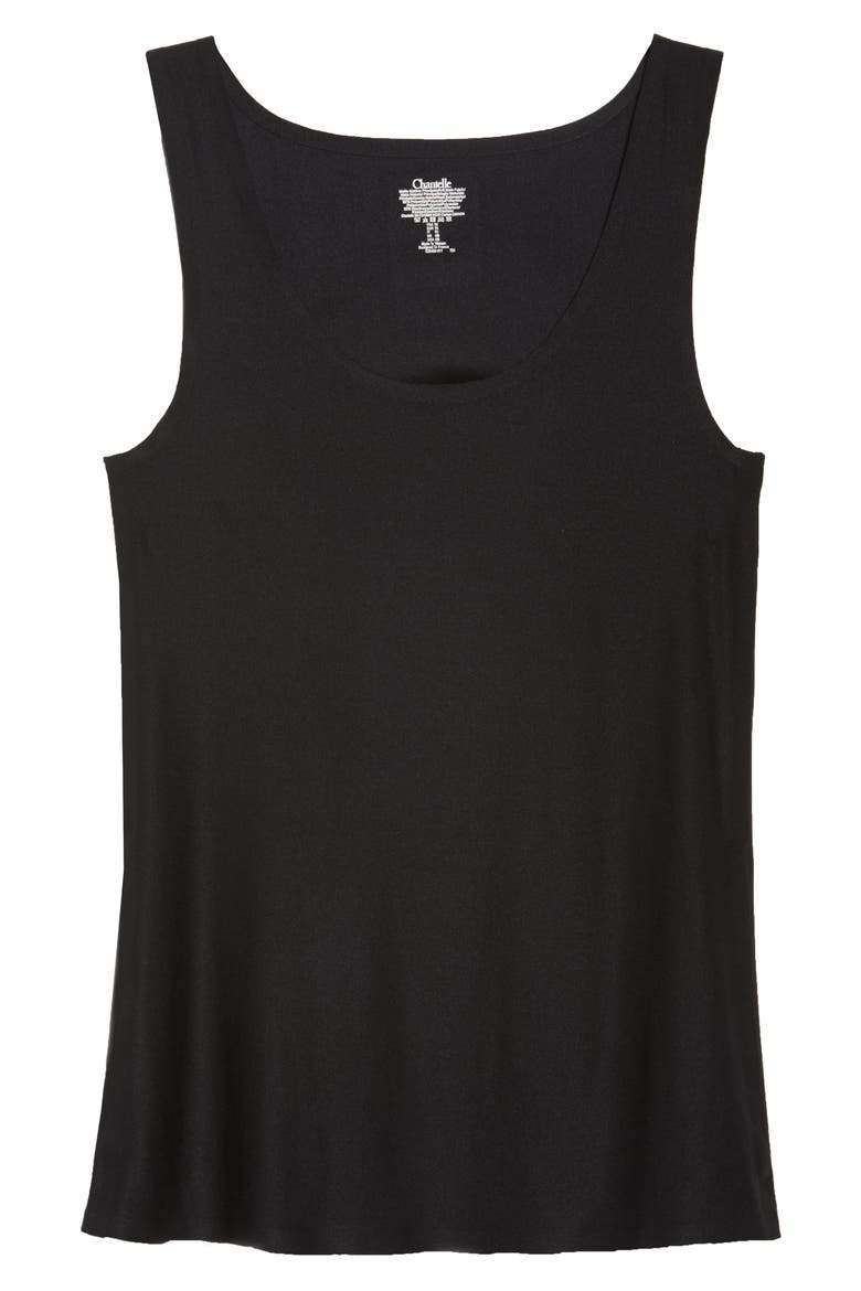 Soft Stretch Smooth Tank, Alternate, color, BLACK