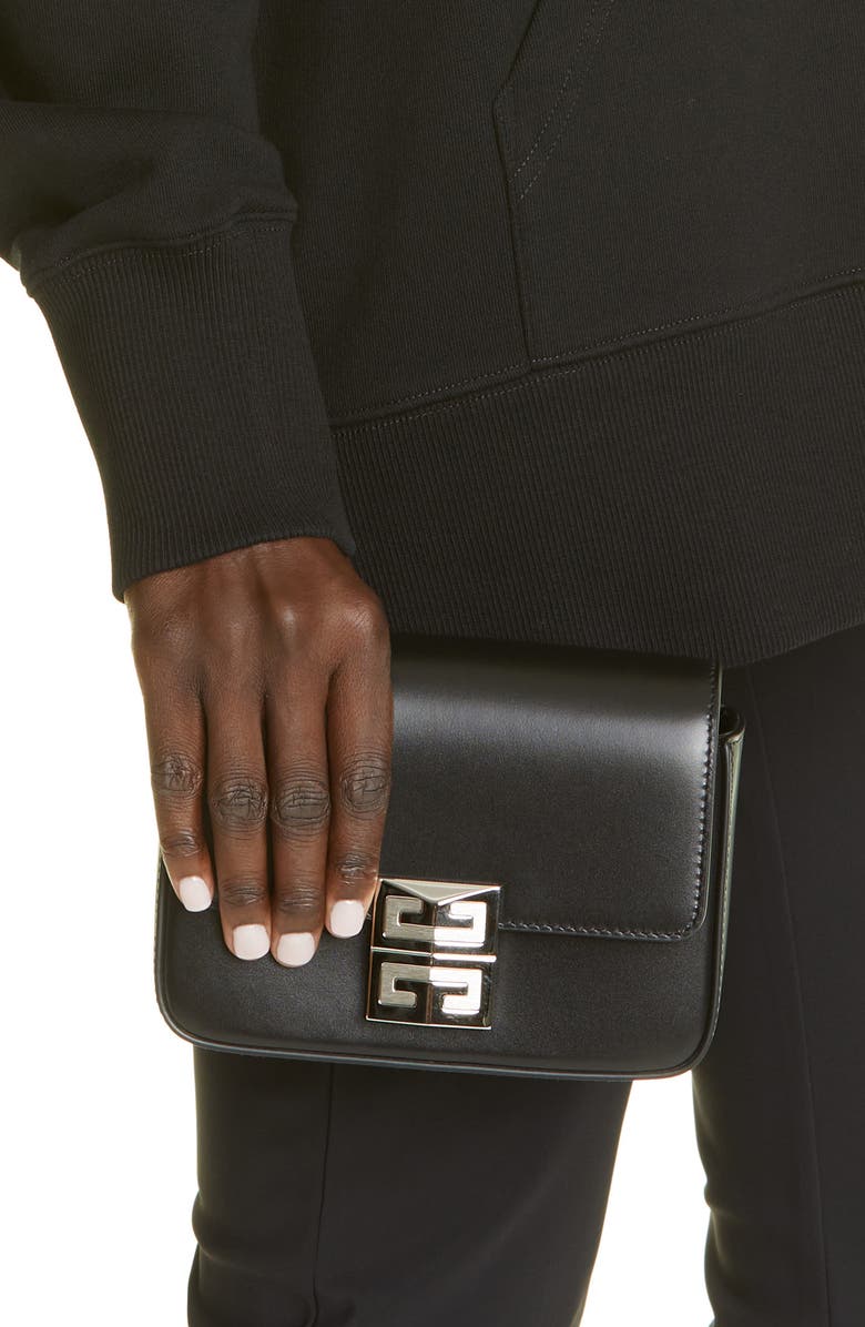 Givenchy Mini 4G Leather Crossbody Bag, Alternate, color,