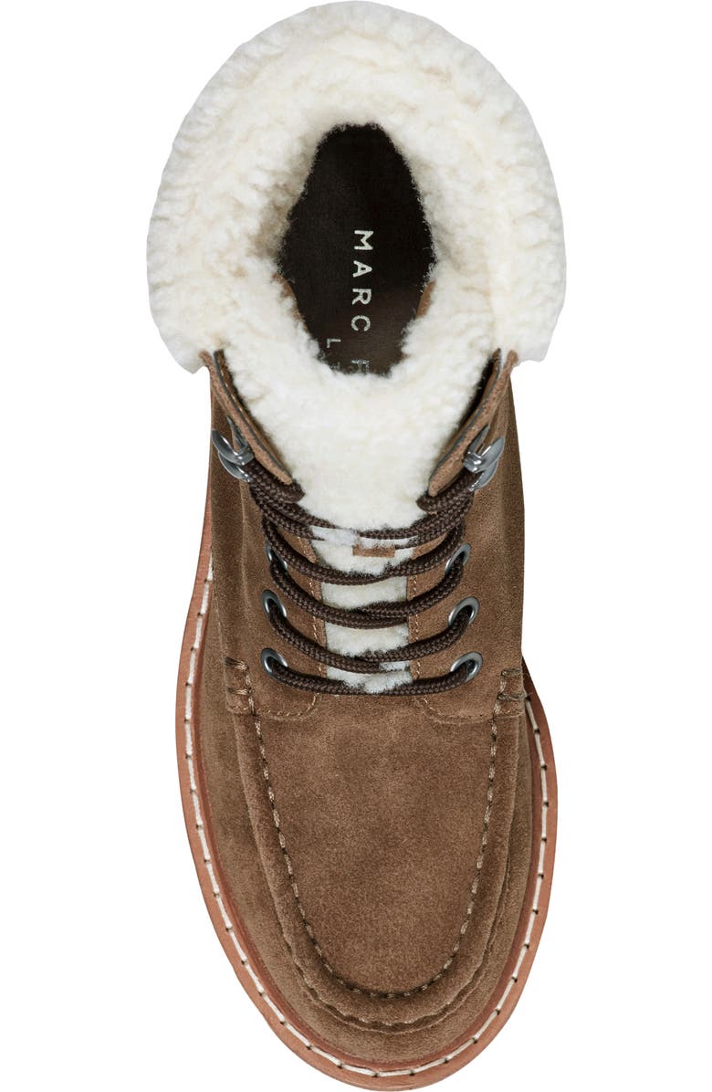 Marc Fisher LTD Nallie Faux Shearling Boot, Alternate, color, Medium Brown