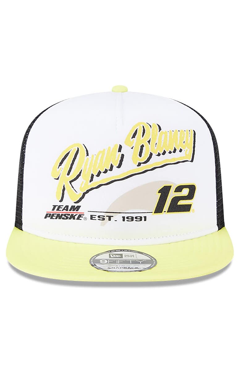 New Era Men's New Era Black Ryan Blaney 9FIFTY A-Frame Retro Script Snapback Hat, Alternate, color, Black