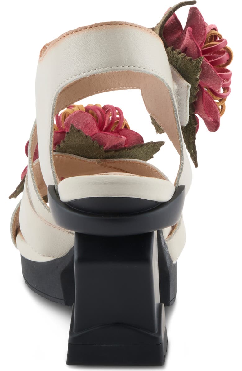 L'Artiste by Spring Step Hooked Ankle Strap Sandal, Alternate, color, Beige Multi