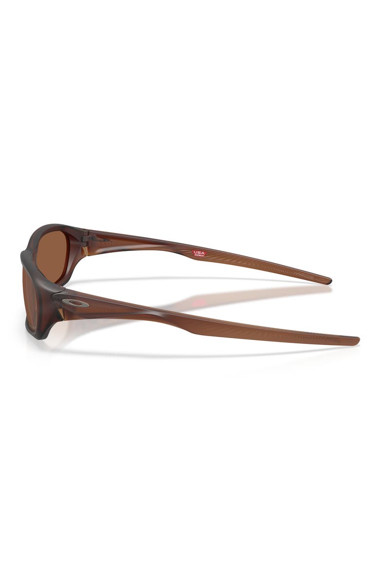 Terraforma 58mm Polarized Rectangle Sunglasses, Alternate, color, MATTE ROOTBEER / PRIZM