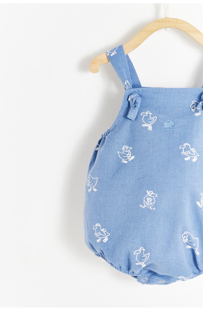 Babycottons Premium Cotton Raphael Romper for Infant, Alternate, color, Blue