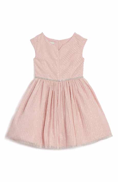 Pippa & Julie Kids' Sylvia Metallic Stripe Party Dress