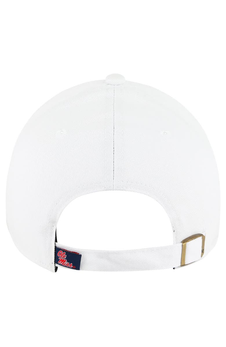 '47 Women's '47 White Ole Miss Rebels Pensacola Clean Up Adjustable Hat, Alternate, color, 