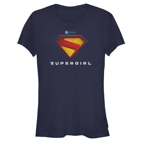Junior's Supergirl New Official Logo  Graphic T-Shirt