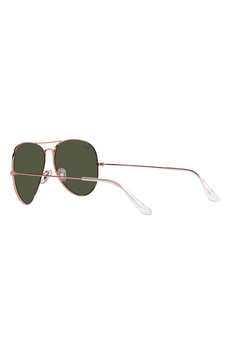 Ray-Ban 'Original Aviator' 58mm Sunglasses, Alternate, color, Rose Gold