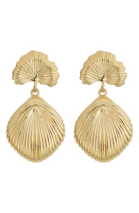 Seashell Drop Earrings