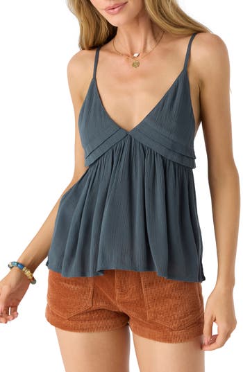 O'neill Robynn Babydoll Camisole In Slate