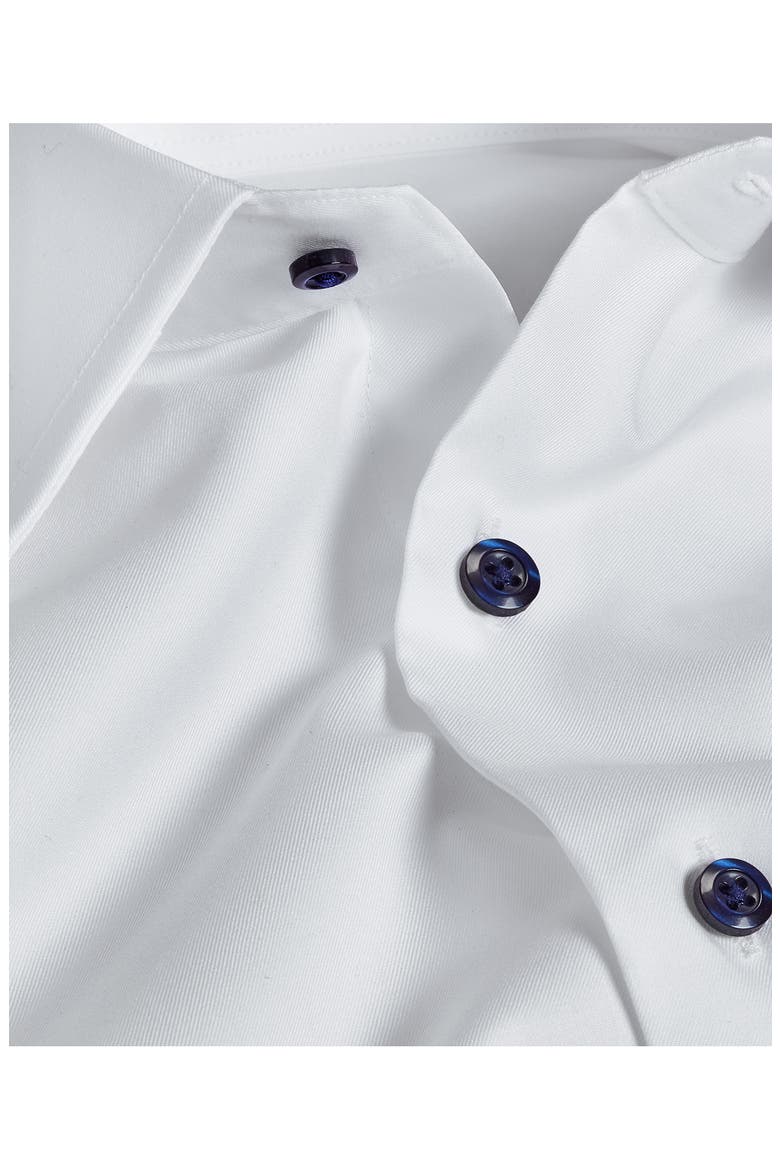 Regular Fit Solid White Dress Shirt, Alternate, color, WHITE