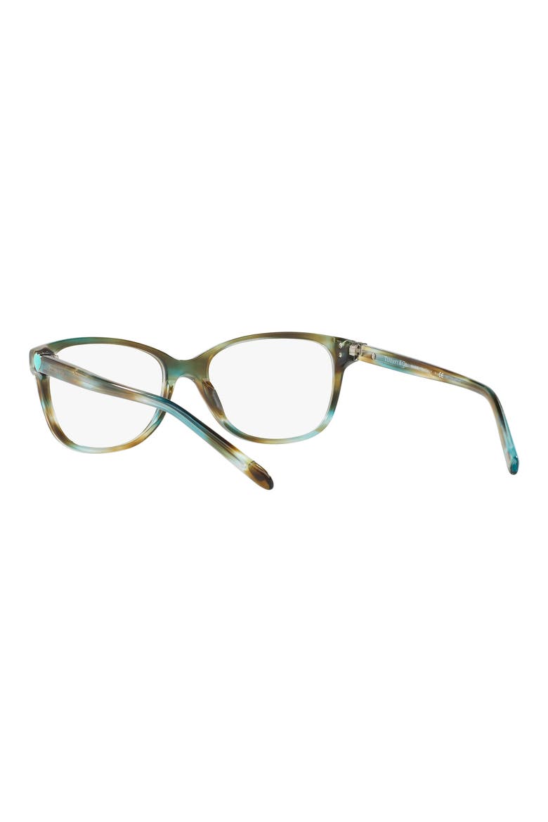 52mm Square Optical Glasses, Alternate, color, HAVANA BLUE