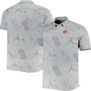 Tommy Bahama Men's Tommy Bahama Gray Cleveland Browns Big & Tall Miramar Blooms Polo