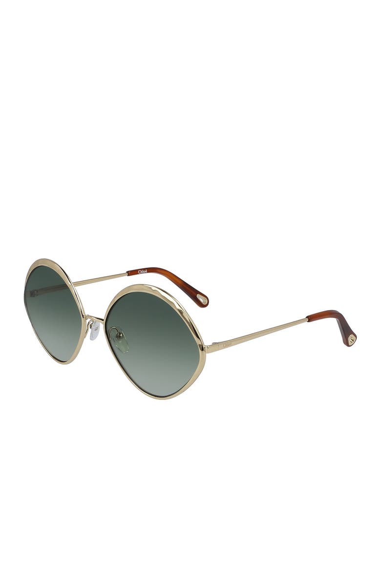 Chloé Oval 60mm Sunglasses, Alternate, color,