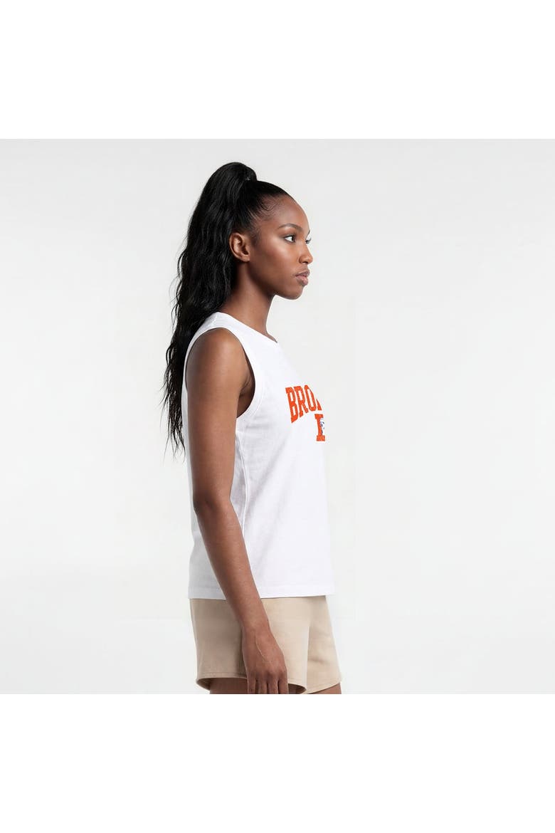 Women's Champion  White Denver Broncos Muscle Tank Top, Alternate, color, White