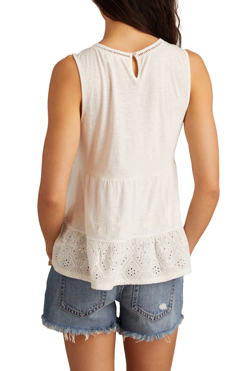 Lucky Brand Embroidered Eyelet Tank, Alternate, color, 
