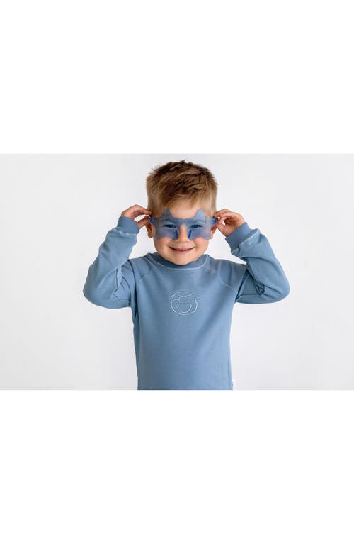 Pouf Emoji Set In Blue
