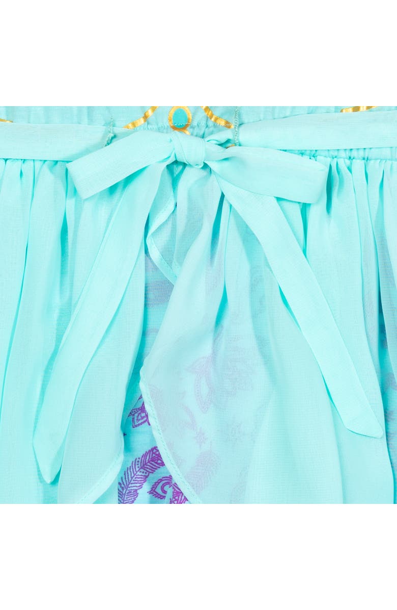 Disney Princess Cosplay Skirt Overlay Romper, Alternate, color, Princess Jasmine Blue Blue