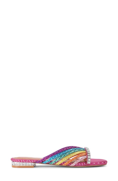 Crystal Slide Sandal (Women)