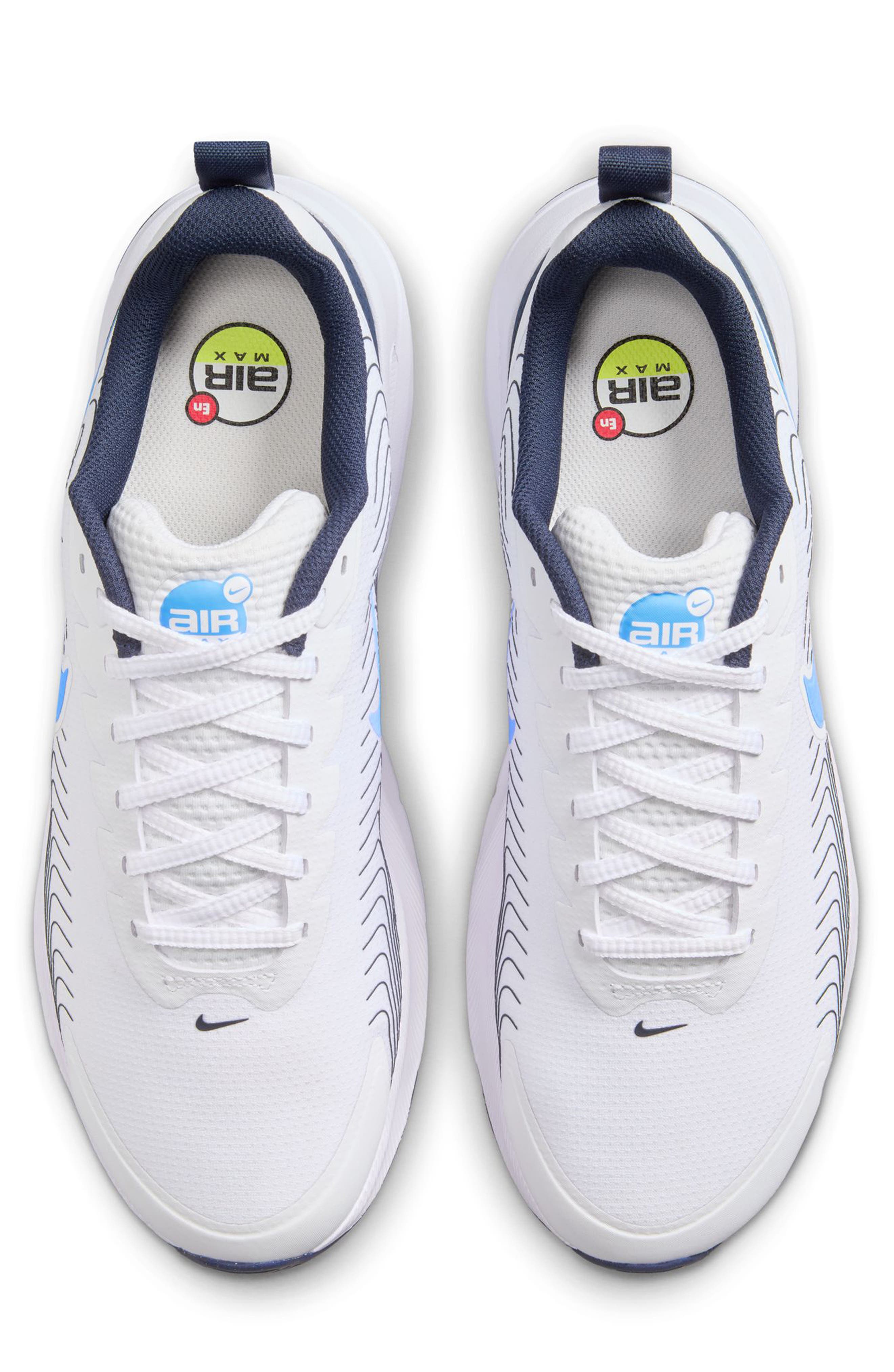 Nike Air Max Nuaxis Sneaker, Alternate, color, White/ University Blue