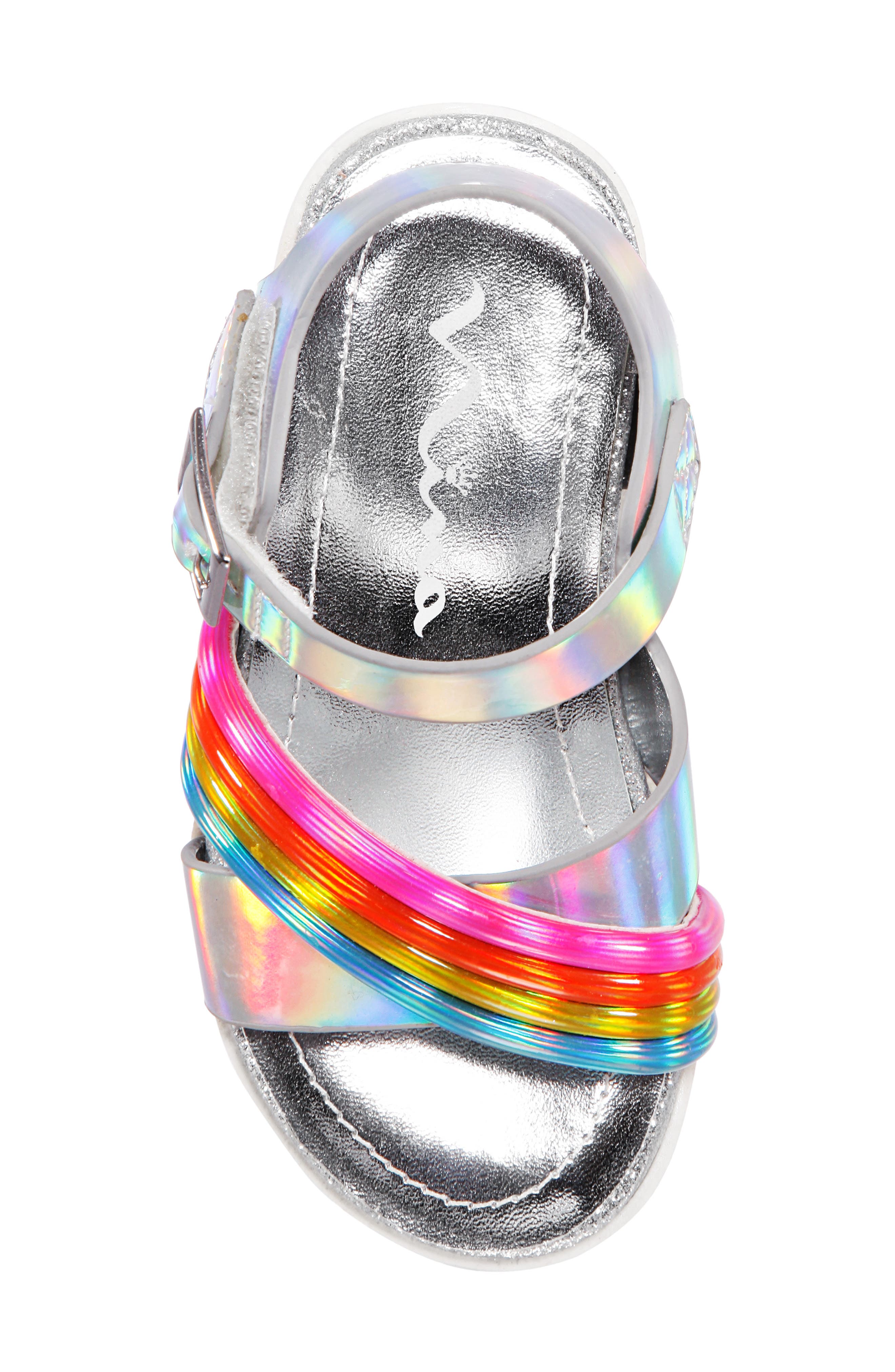 Nina Callysta Metallic Glitter Sandal, Alternate, color, 