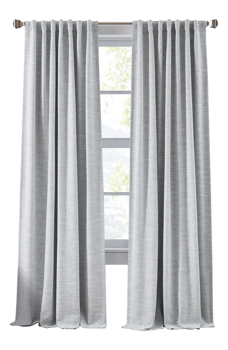 DKNY Bennett Set of 2 Blackout Curtain Panels, Main, color, Grey