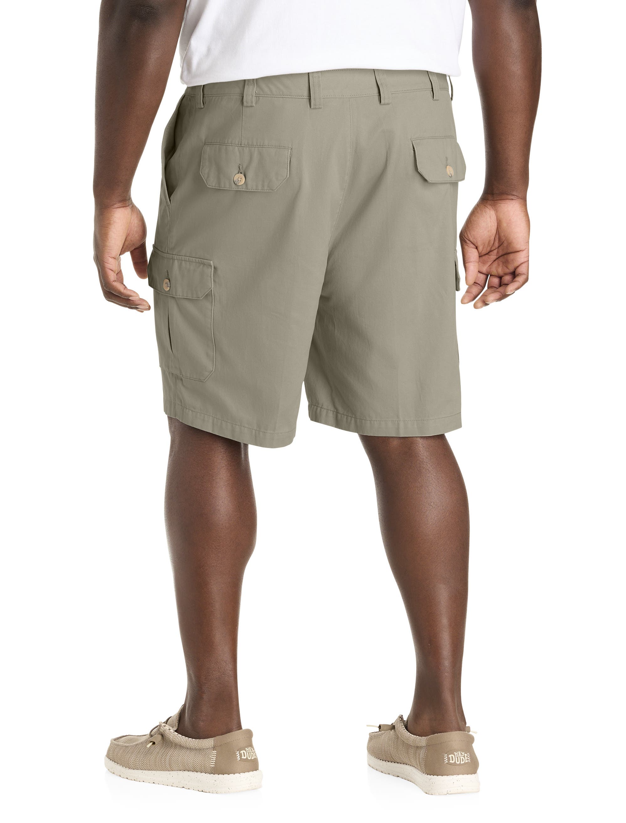 Harbor Bay by DXL Big & Tall Continuous Comfort Cotton Cargo Shorts ...