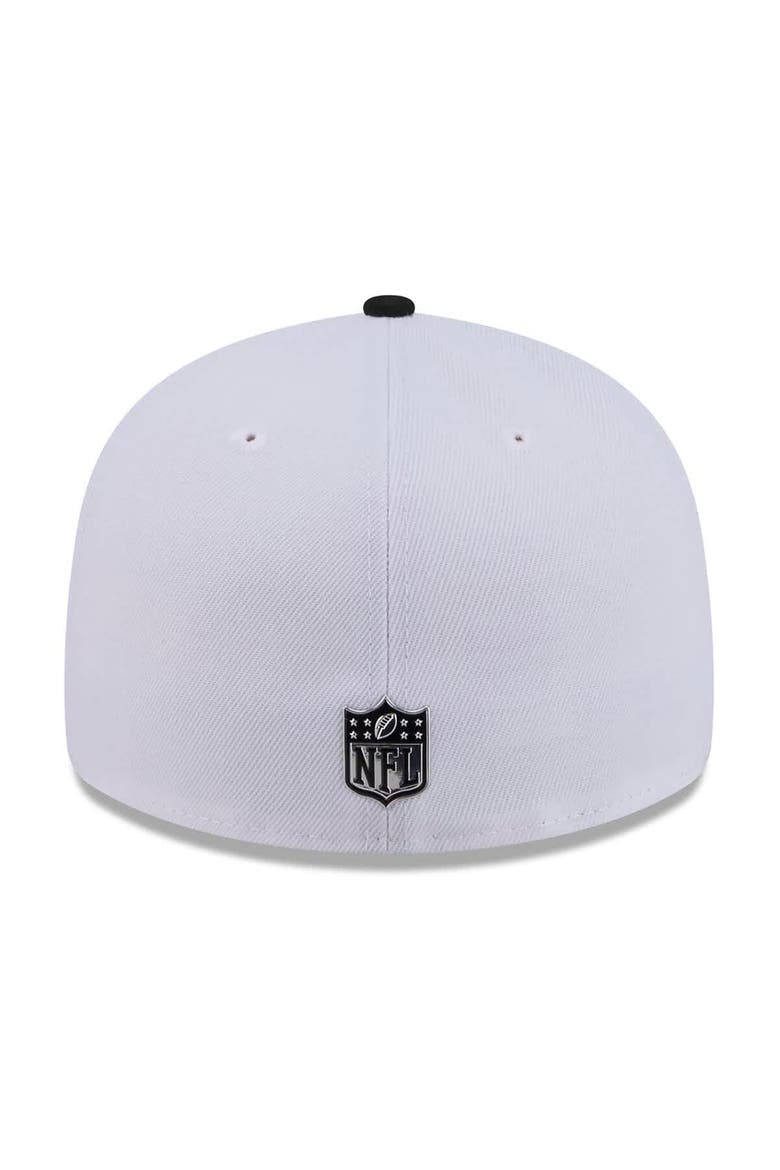 Men's New Era  White/Black New Orleans Saints 2026 NFL Draft Pre-Curved 59FIFTY Fitted Hat, Alternate, color, White