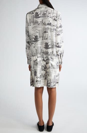 MAXMARA STUDIO ゾライデ pure シルク ジョーゼット print dress RRP €490🌟 Studio MAX MARA Dress in SILK Usa4 _It38_