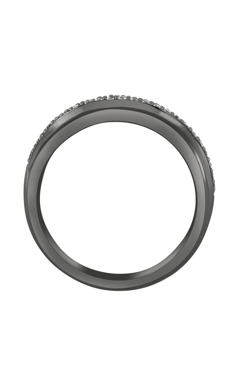 EFFY Men's Sterling Silver Pavé Zircon Ring, Alternate, color,